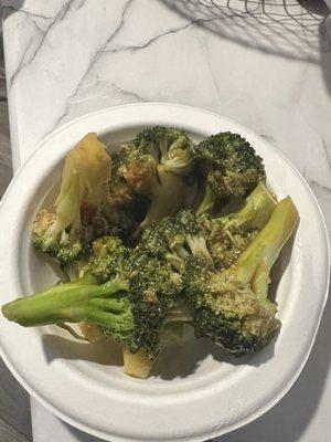 Broccoli and garlic sauce.