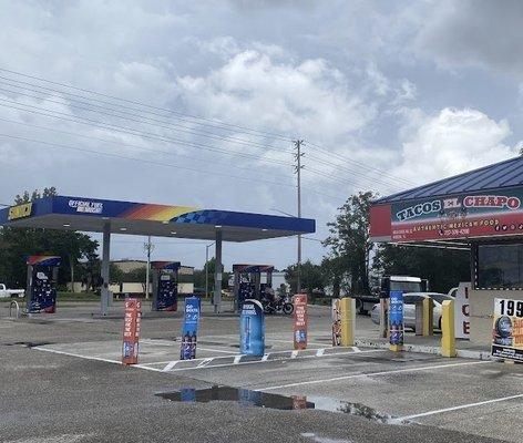 Billboard at gas station, RT. 52 and Hicks Road