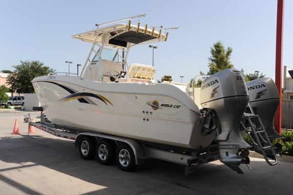 Ask us about our boat detailing services.