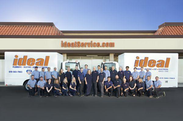 Ideal's team of plumbing, HVAC, and electrical technicians will provide you with prompt, professional service.