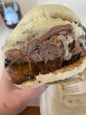 Arepa Pabellon. It's a thick boy