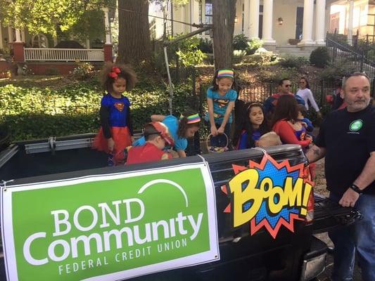 Repping BOND at the annual L5P Halloween Parade & Festival (2015)