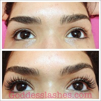 Goddess lash extensions makeover