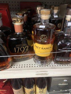 Award winning Bourbon.  1792 & Frey Ranch.  Now in stock at Clydesliquor.com