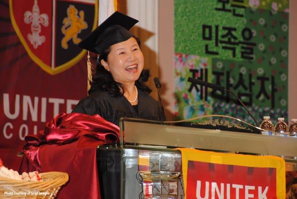 LVN Graduate, Margaret Hsu, speaks at the 2013 Graduation Ceremony.