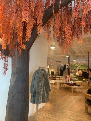 Fall tree in store display