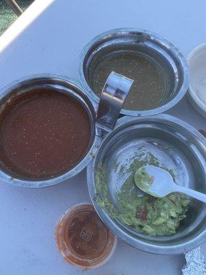 Guacamole and salsa