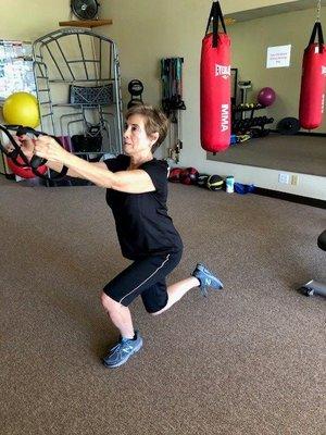 Lunges improve leg strength as well as balance