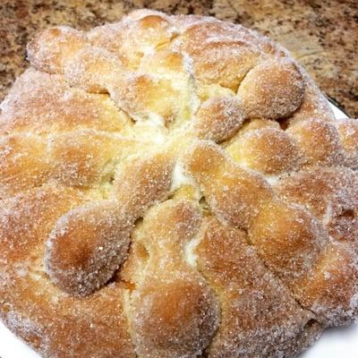 Pan de Muerto; Bread of the Dead.