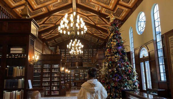 Main room of library