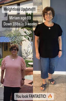 Judy lost 20 pounds in 9 weeks