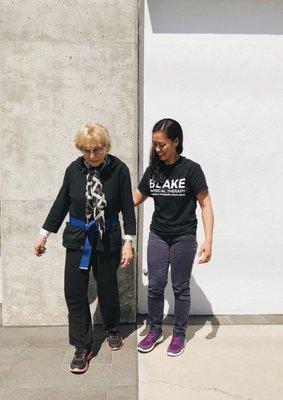 Gait Training - Know anyone suffering from a recent fall? We love helping the geriatric population in increasing their quality of life.