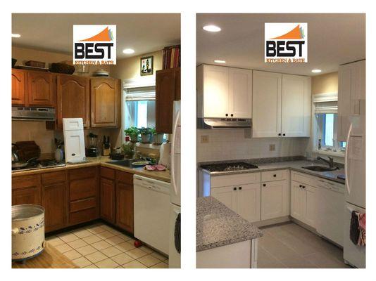 One of our recent completed full kitchen remodeling jobs. Call us for your free estimate!