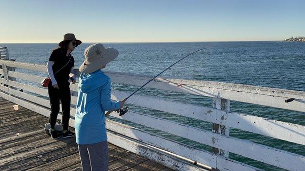 Fishing on the Crystal Pier