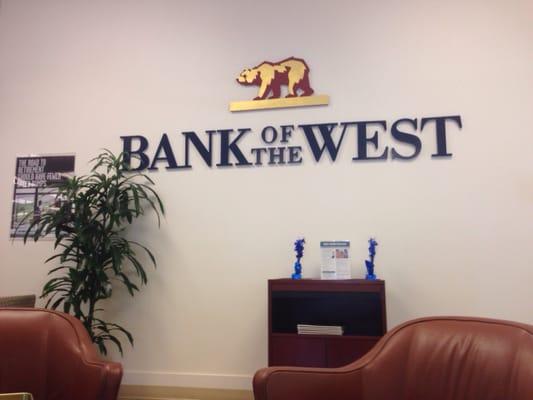 Inside Bank of The West In Newark!