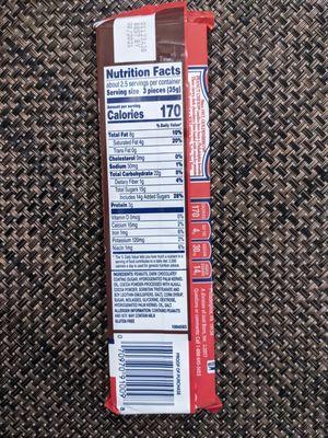 Goldenberg's Peanut Chews ingredients