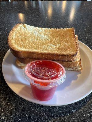 Toast with Freezer Jam