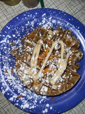 Carrot cake waffle