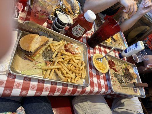 Buffalo Bill Burger and The Wrangler burger.