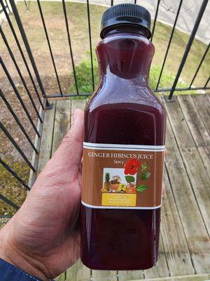 Ginger hibiscus juice