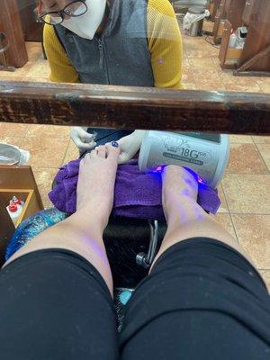 Pedicure area