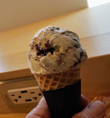 Moose tracks ice cream cone