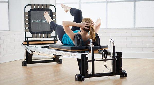 The jumpboard adds cardio to your Pilates workout