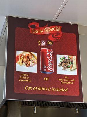 Menu - Daily Special