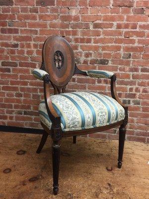 Reupholster antique chair