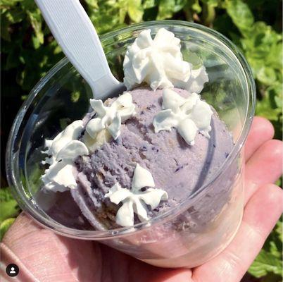 April Flavor of the Month - Blueberry Cheesecake