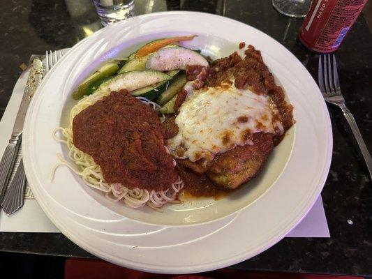 Half Portion of Chicken Parmesan