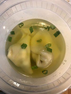 Wonton soup...these wontons are so yummy, a meal in itself!