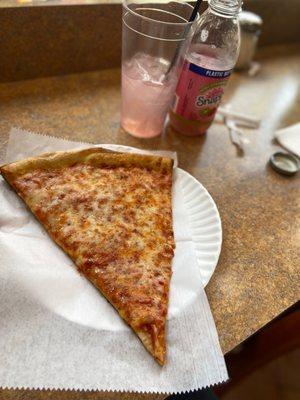 Cheese Pizza Slice + Snapple