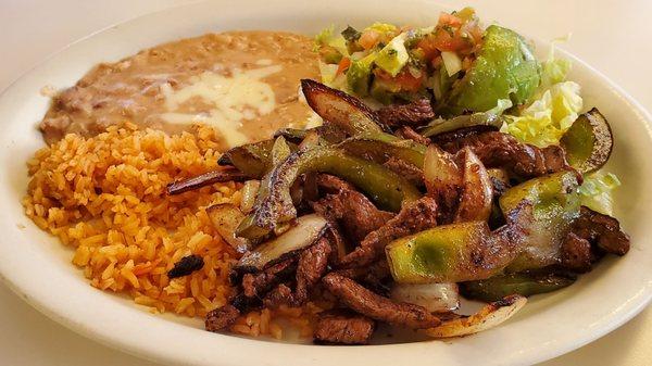 Steak fajitas