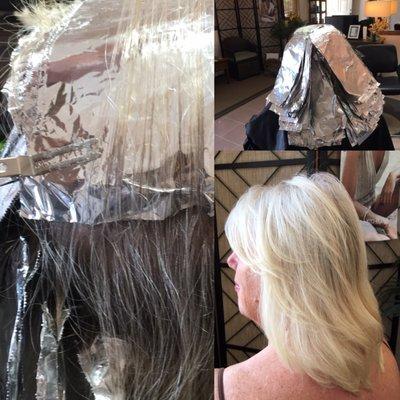 Dark Stubborn Gray to Blonde,