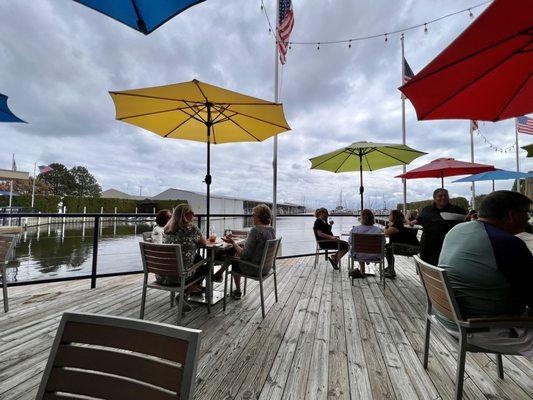 General seating area overlooking the water.