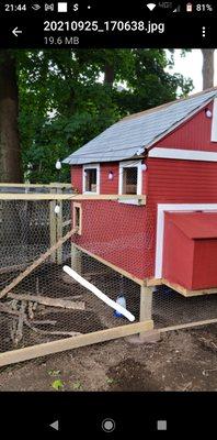 Chicken coop moving