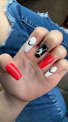 Nike and jordan nails