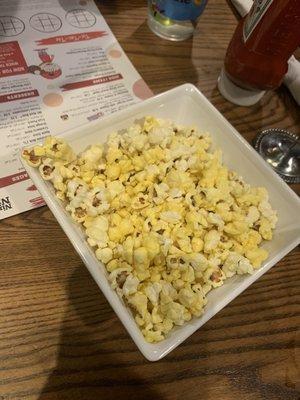 Complimentary popcorn