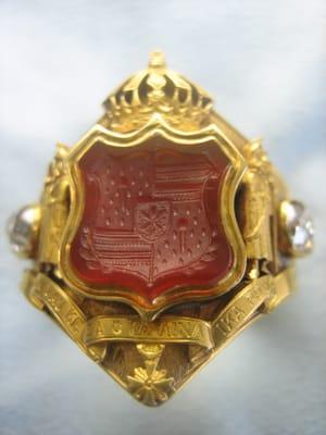 King David Kalakaua's Corination Ring, We appraise Hawaiiana and jewelry of all types and personal property