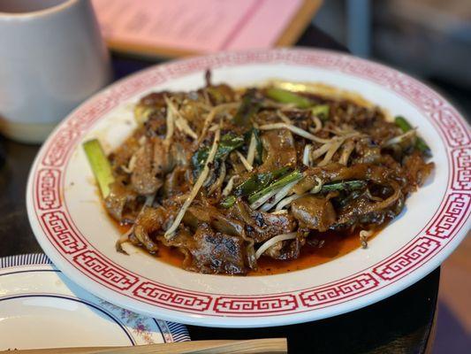 Spicy beef noodles.