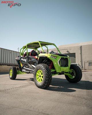 2021 Polaris RZR XP Turbo S Dynamix 4 Seat Lifted Lime