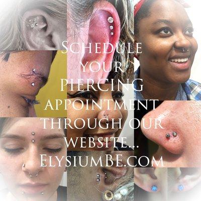 Piercing appointment