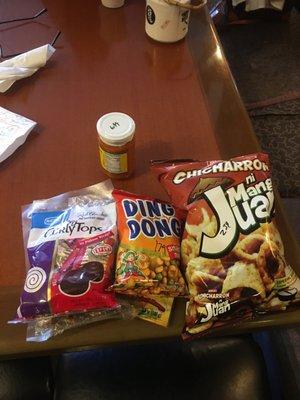 Snacks for the kids to get through the airport.