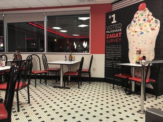 Well done Steak 'n Shake, voted #1 milkshakes by Zagat! Also voted #1 dirtiest floors by me. Congratulations!