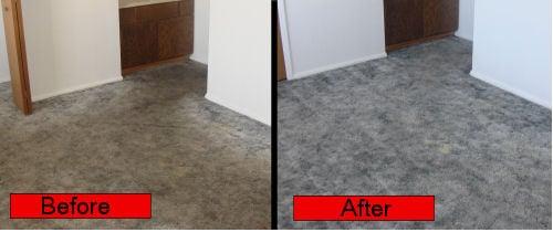 College student apartment before and after cleaning.