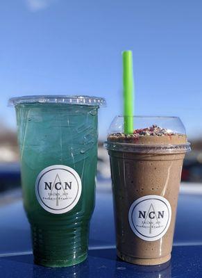 Tea and shake combo from North Country Nutrition