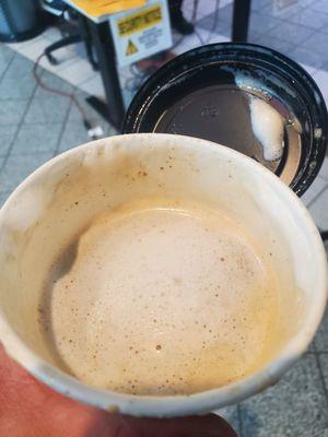 This was my wet cappuccino.