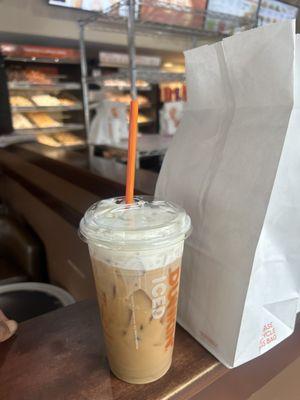 Nutty Pumpkin iced coffee