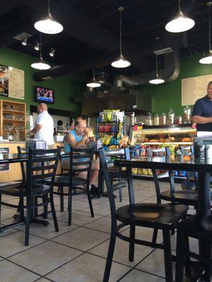 Interior of Hole in One Bagel Deli